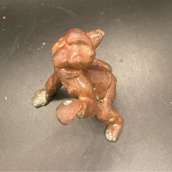 Copper Plated Dancing Monkey (B3R) Antique Claw Machine Prize (JSF6) Begging - Picture 1 of 16